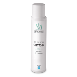 CRYO-K "Effet Glacial" Gel per la cura della pelle al mentolo e alla canfora - Flacone airless da 250 ml