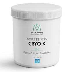 CRYO-K Cura Argilla Piante e Oli Essenziali - Effet Glacial - Barattolo da 500 g