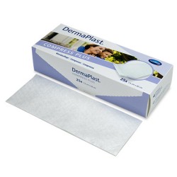 DermaPlast® Compress Plus - tessuto non tessuto assorbente - 7,5 x 20 cm - Confezione da 25 pz