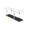 Parallel bar with rotating base and handrail - FERROX