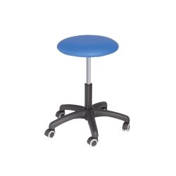 Tabouret pivotant hauteur variable équipé de vérin à gaz - Bleu  - FERROX