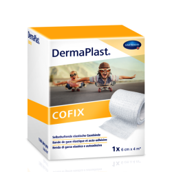 DermaPlast® CoFix White self-adhesive strip 4 m x 6 cm - Single unit