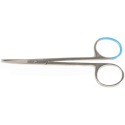 Iris surgical scissors, sterile stainless steel 11.5cm