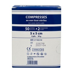 Sterile non-woven compresses 5x5cm