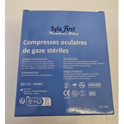 Compresse oculari ovali sterili