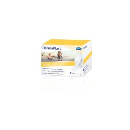 DermaPlast® CoFix- Bande auto-adhésive blanche 1.5cm x 4m