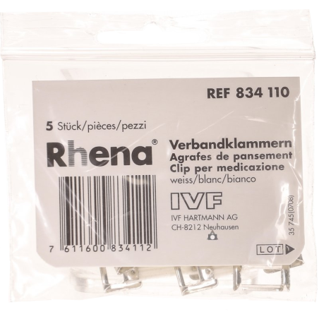 Rhena® Agrafes de bandages, blanc