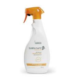 Disinfectant and cleaning foam for surfaces and medical equipment