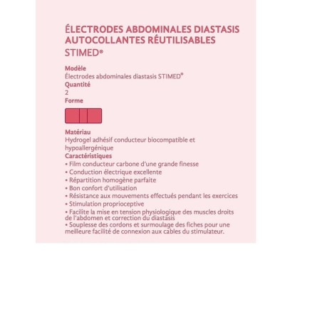 Electrodes abdominales Diastasis STIMED ®
