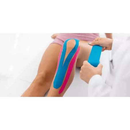 Bande de  KINESIO TAPING MVS - 5 cm x 5 mètres BLEU
