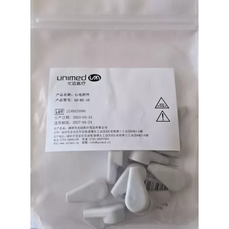 10 adaptateurs bouton pression pour électrodes PC-ECG Cardiomate Spengler