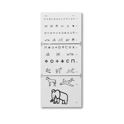 Visual acuity chart for children