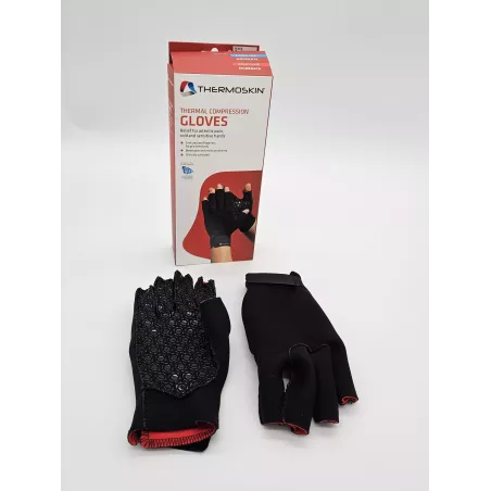 Gants de compression chauffant pour douleurs des mains Thermoskin® - Taille L