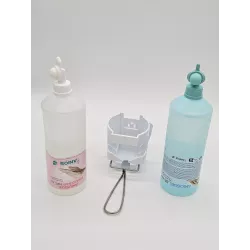 Halterung für Gel- und Seifenspender 1 L Airless PVC - Ellbogenkontrolle