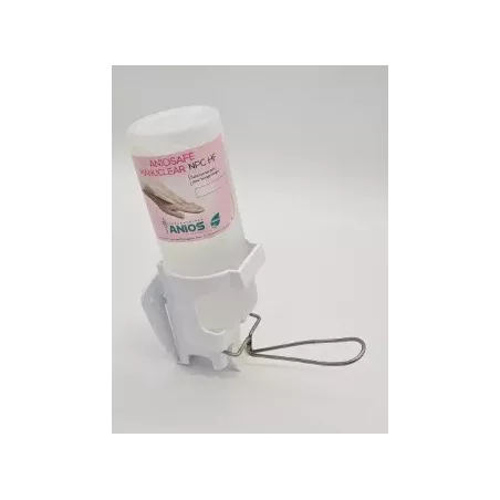 Support pour distributeur gel et savon 1 L Airless PVC - Commande coude