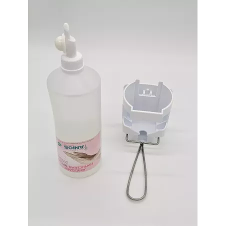 Savon doux désinfectant Aniosafe Manuclear  pour support commande au coude - Flacon Airless 1L