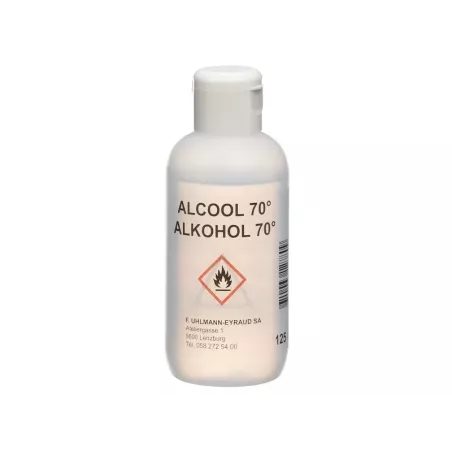 Alcool à 70%  Uhlmann Eyraud - Flacon 125ml
