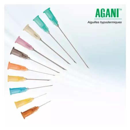 Aiguilles hypodermiques Noires 22G - 0.70x32mm