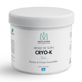 Argile de Soin CRYO-K Plantes & Huiles essentielles  - Effet Glacial - Pot 250 g
