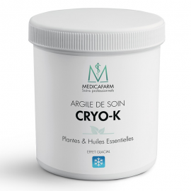Argile de Soin CRYO-K Plantes & Huiles essentielles  - Effet Glacial - Pot 500 g