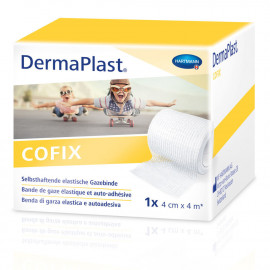 DermaPlast CoFix 4.00 cm x 4 m, blanche, en boîte individuelle
